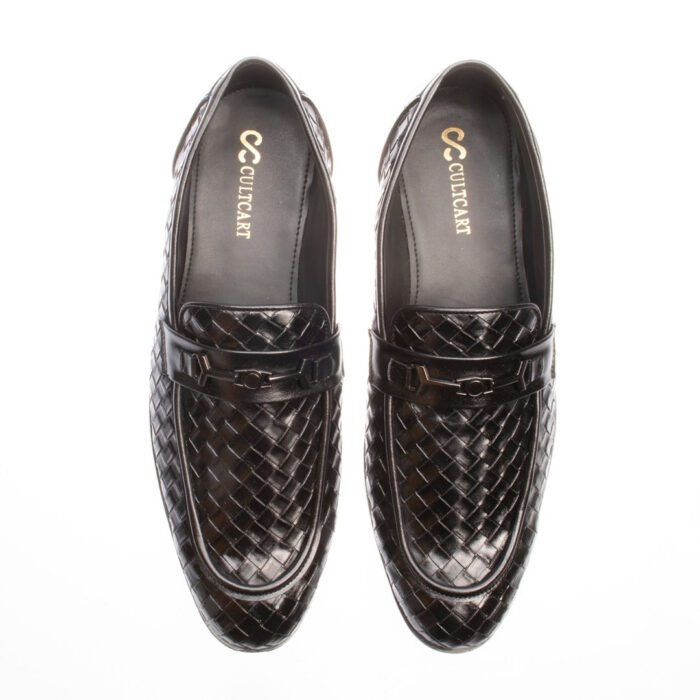 Cross County buckle loafer shoes in black