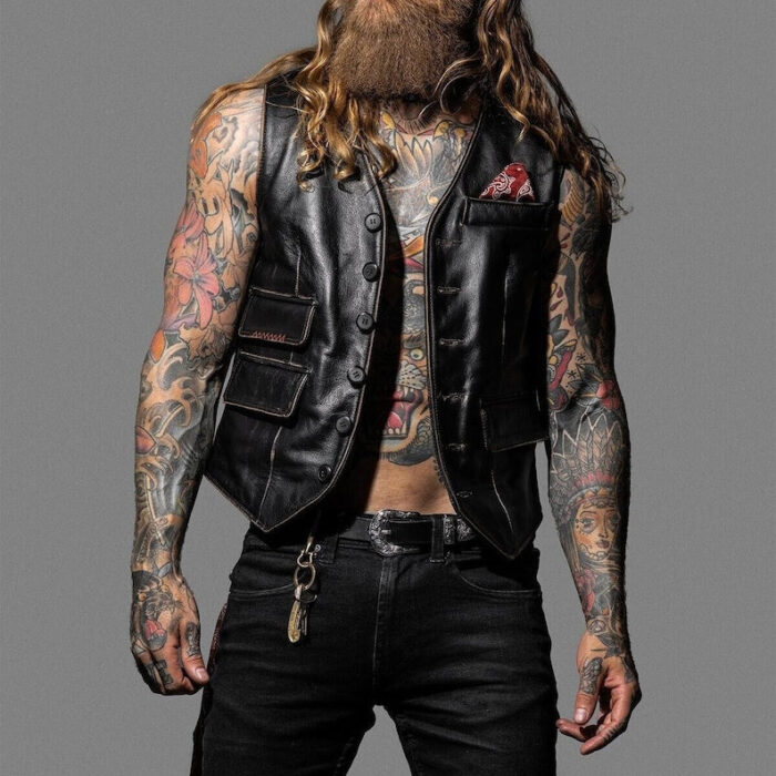 Luxury Men's lamb leather waistcoat, handcrafted elegance for every occasion, sleeveless leather jacket, rub off lamb leather, gift for him