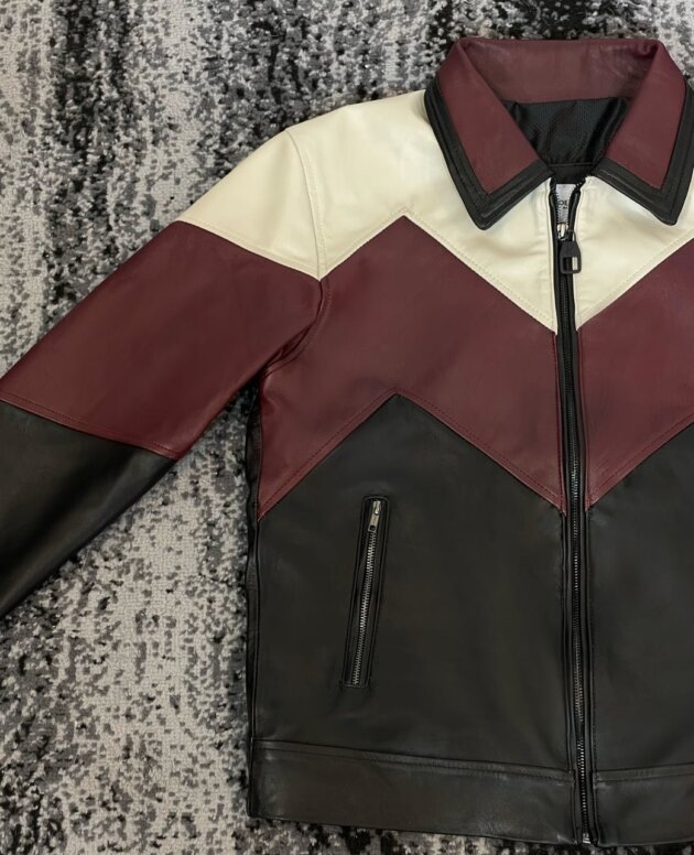 MENS SOFT SHEEP HANDCRAFTED LAYERED MOTO LEATHER JACKET