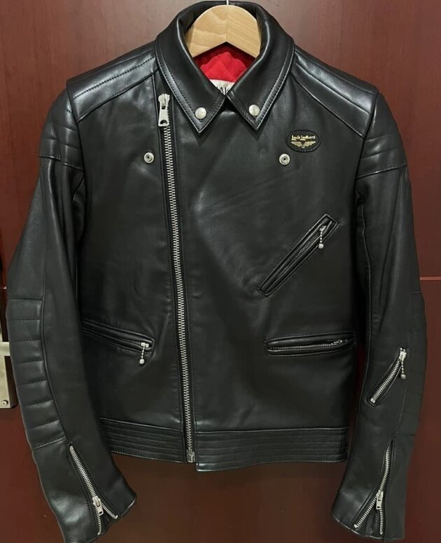 Exquisite Men's Handcrafted Black Europa Leather Jacket,custom made from soft, premium lamb leather