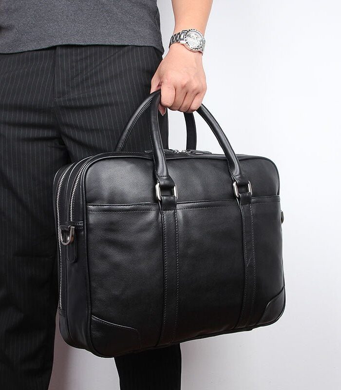 Leather Laptop Briefcase