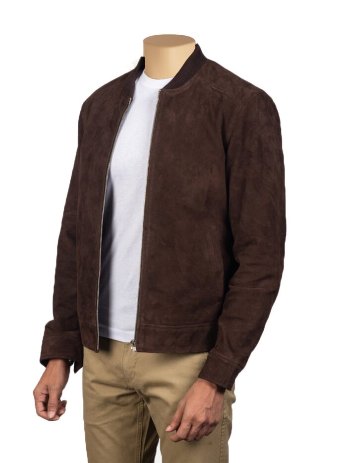 Suede Bomber Jacket