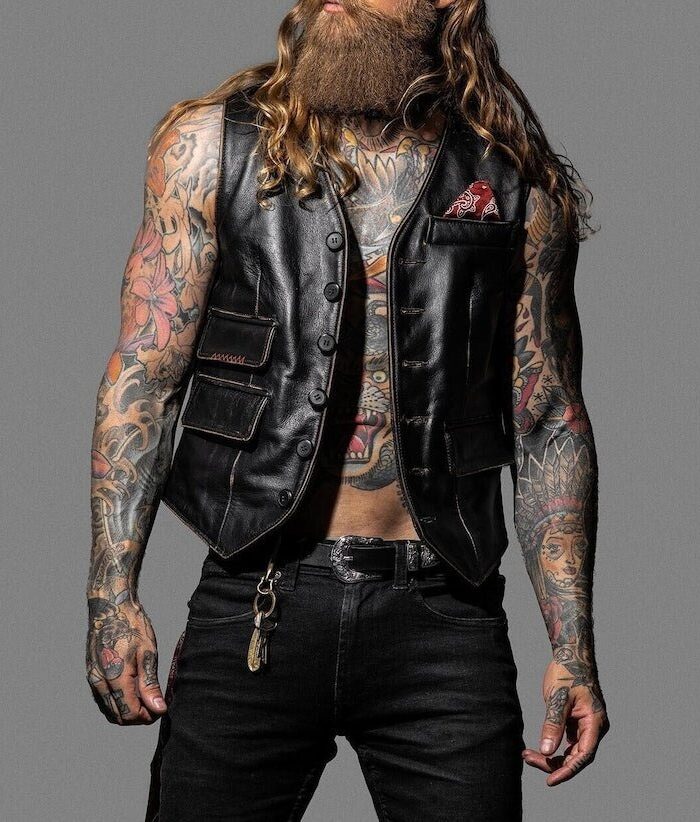 Lamb Leather Waistcoat